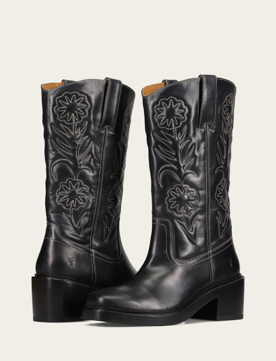 Frye Women's Black Kate Deco Stitch Boot Black