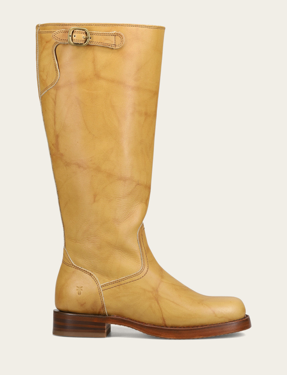 Frye Women's Banana Campus Low Heel Tall Riding Wide Calf Boot Banana