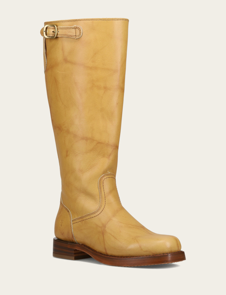 Frye Women's Banana Campus Low Heel Tall Riding Wide Calf Boot Banana