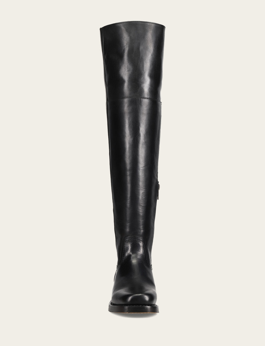Frye Women's Black Campus Low Heel Over The Knee Boot Black