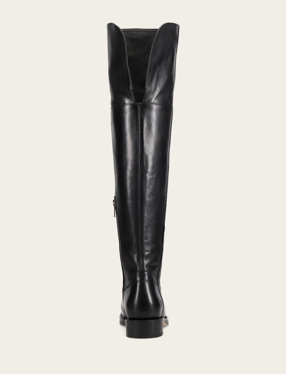 Frye Women's Black Campus Low Heel Over The Knee Boot Black