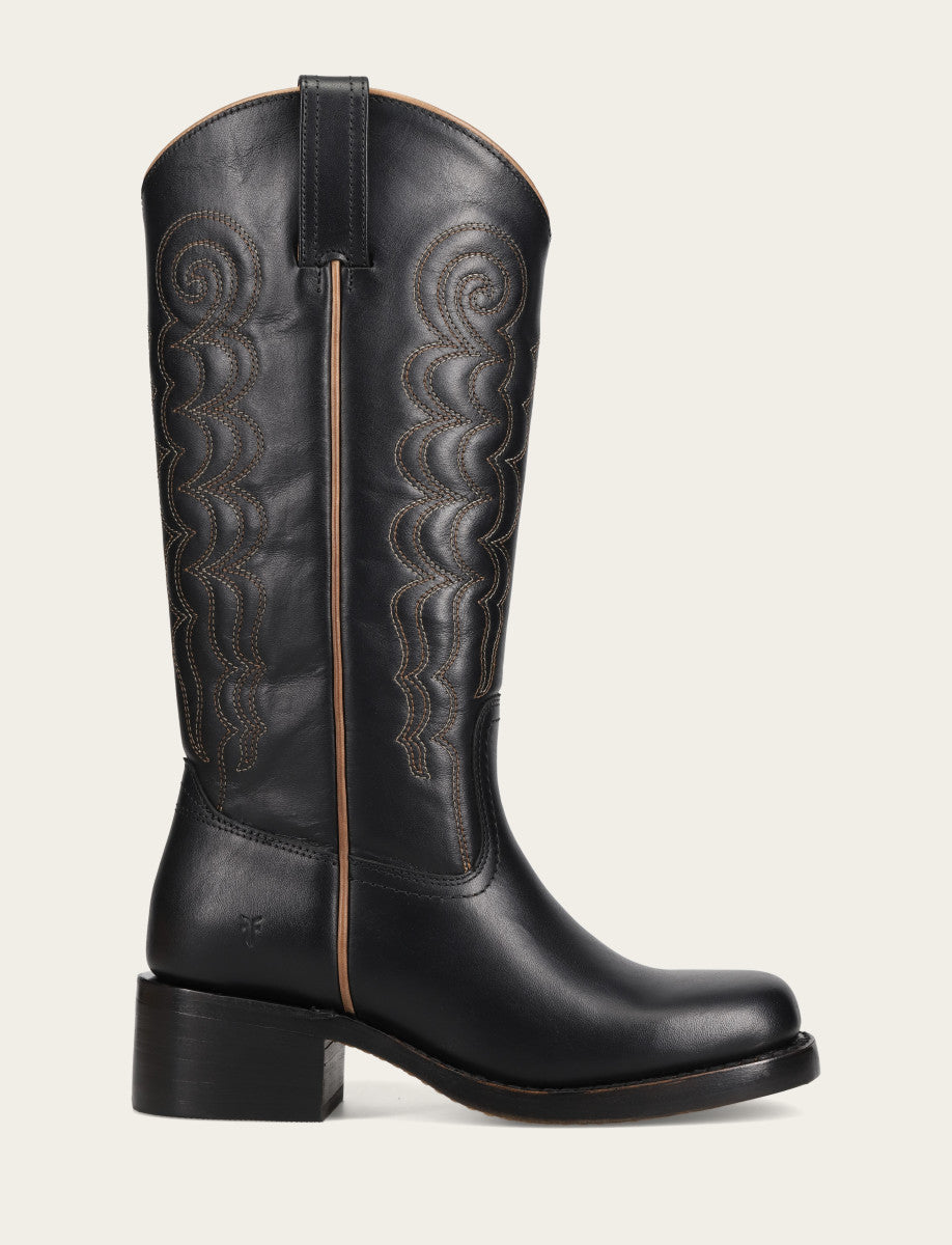 Frye Women's Black Campus Deco Stitch Boot Black
