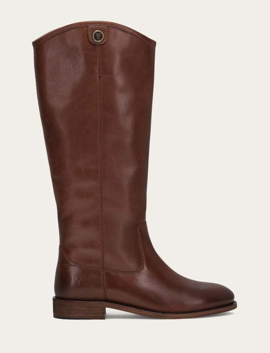 Frye Women’s Cognac Wide Calf Melissa Button 2 Tall Boots | Frye Cognac