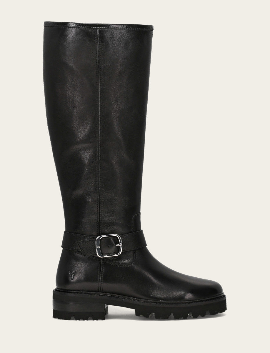 Frye Women's Black Olivia Buckle Tall Boot Black