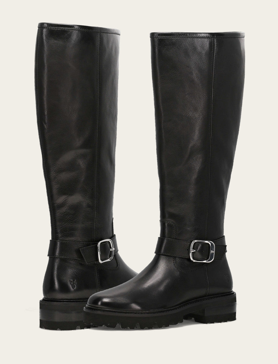 Frye Women's Black Olivia Buckle Tall Boot Black