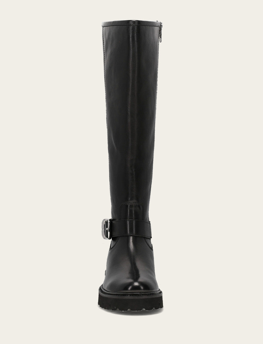 Frye Women's Black Olivia Buckle Tall Boot Black