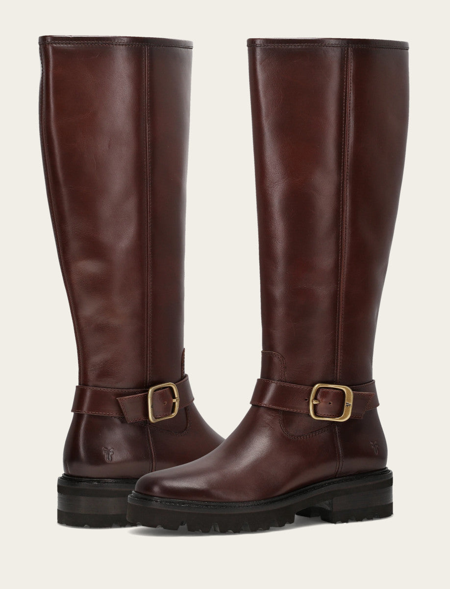 Frye Women's Bourbon Olivia Buckle Tall Boot Bourbon