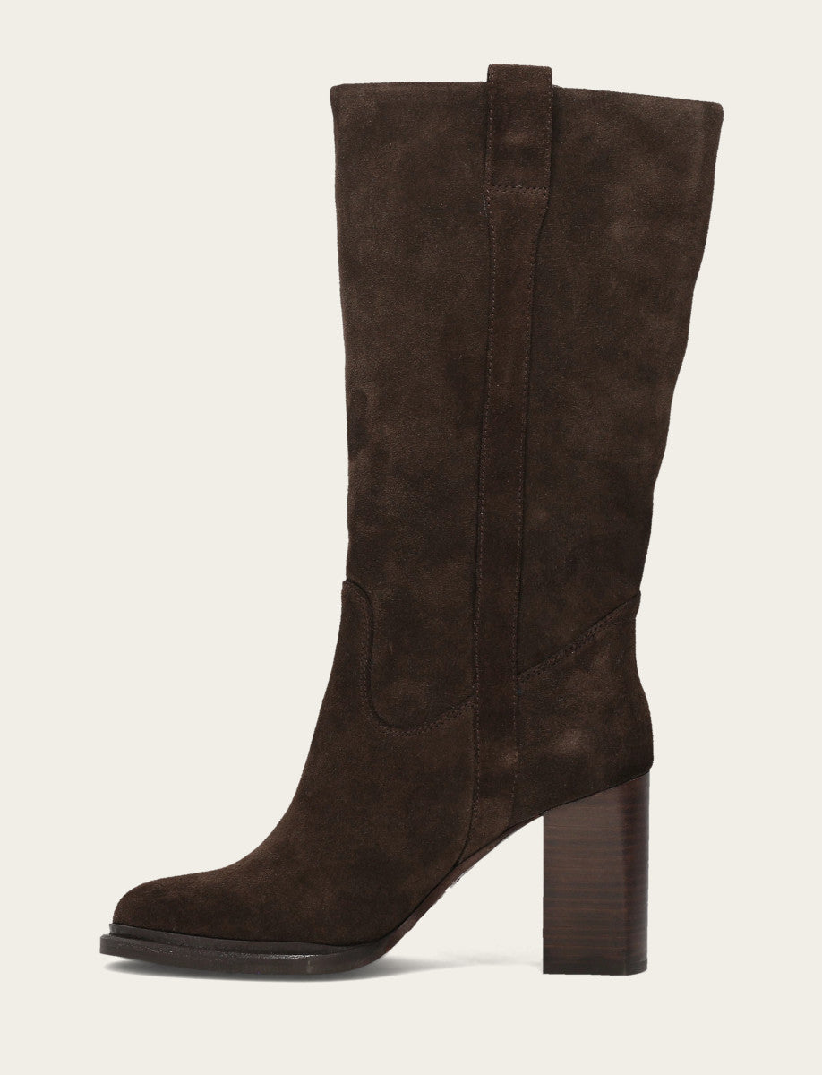 Frye Women's Dark Brown Alex Slouchy Mid Boot Dark Brown