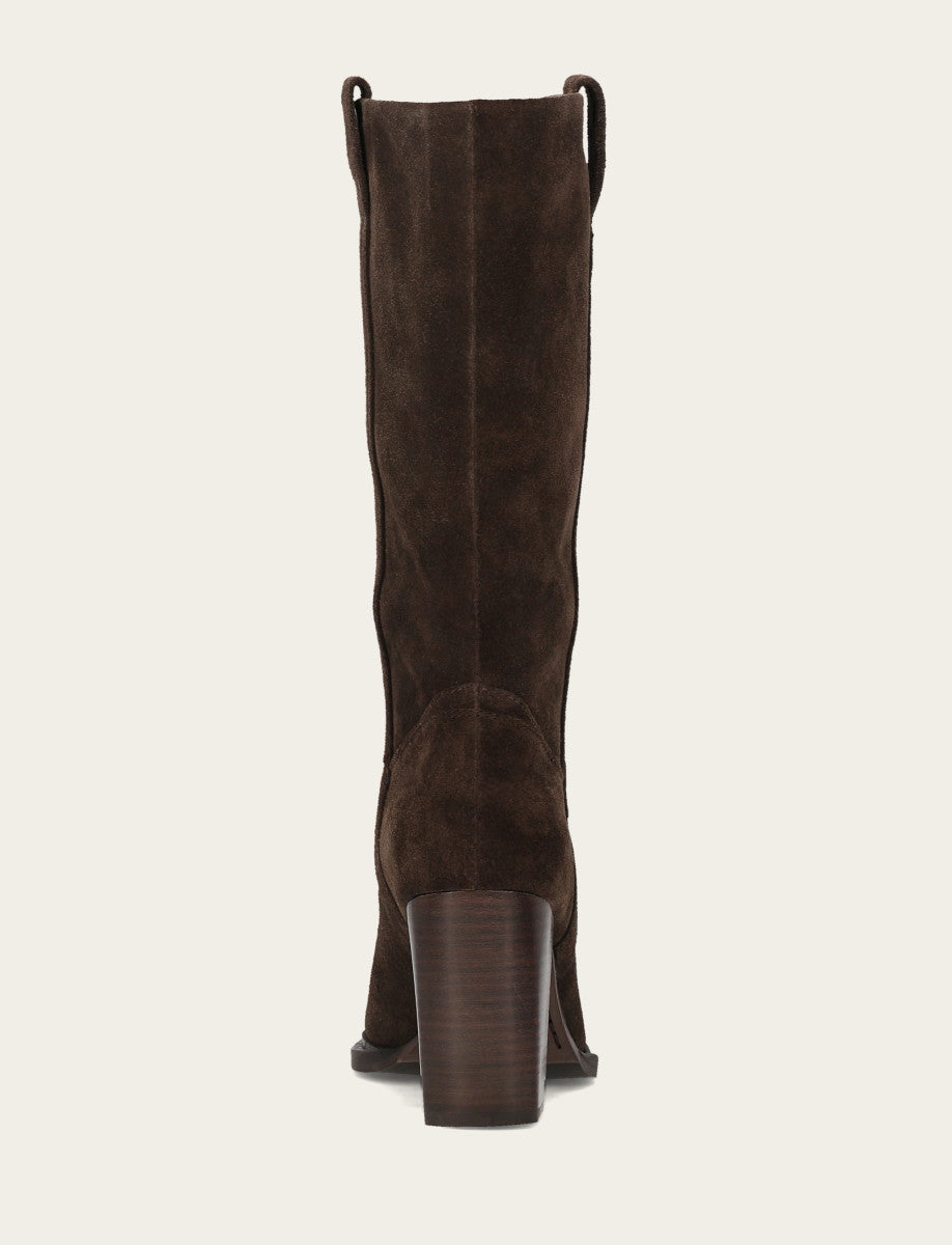 Frye Women's Dark Brown Alex Slouchy Mid Boot Dark Brown
