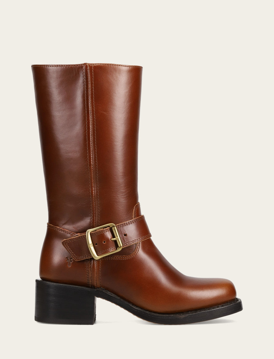 Frye Women's Saddle Campus Buckle Boot Saddle