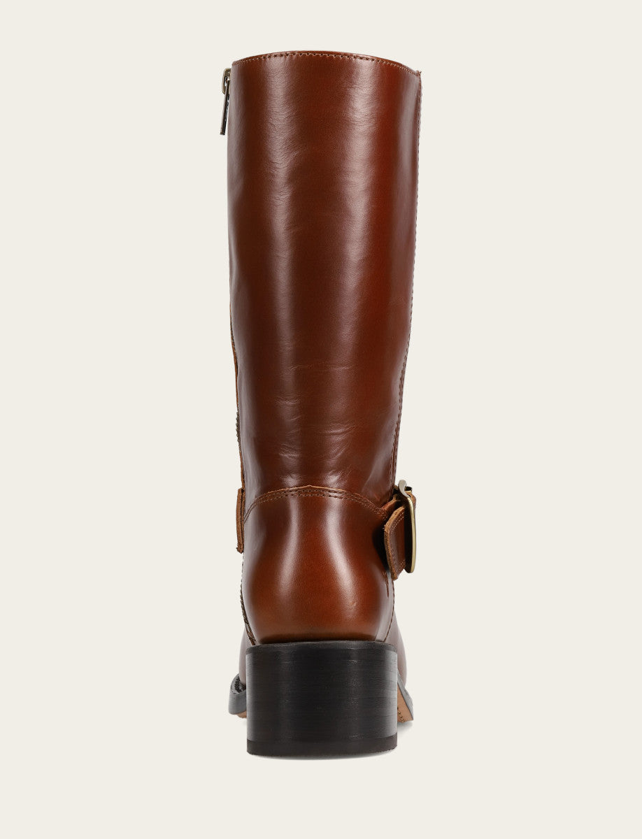 Frye Women's Saddle Campus Buckle Boot Saddle