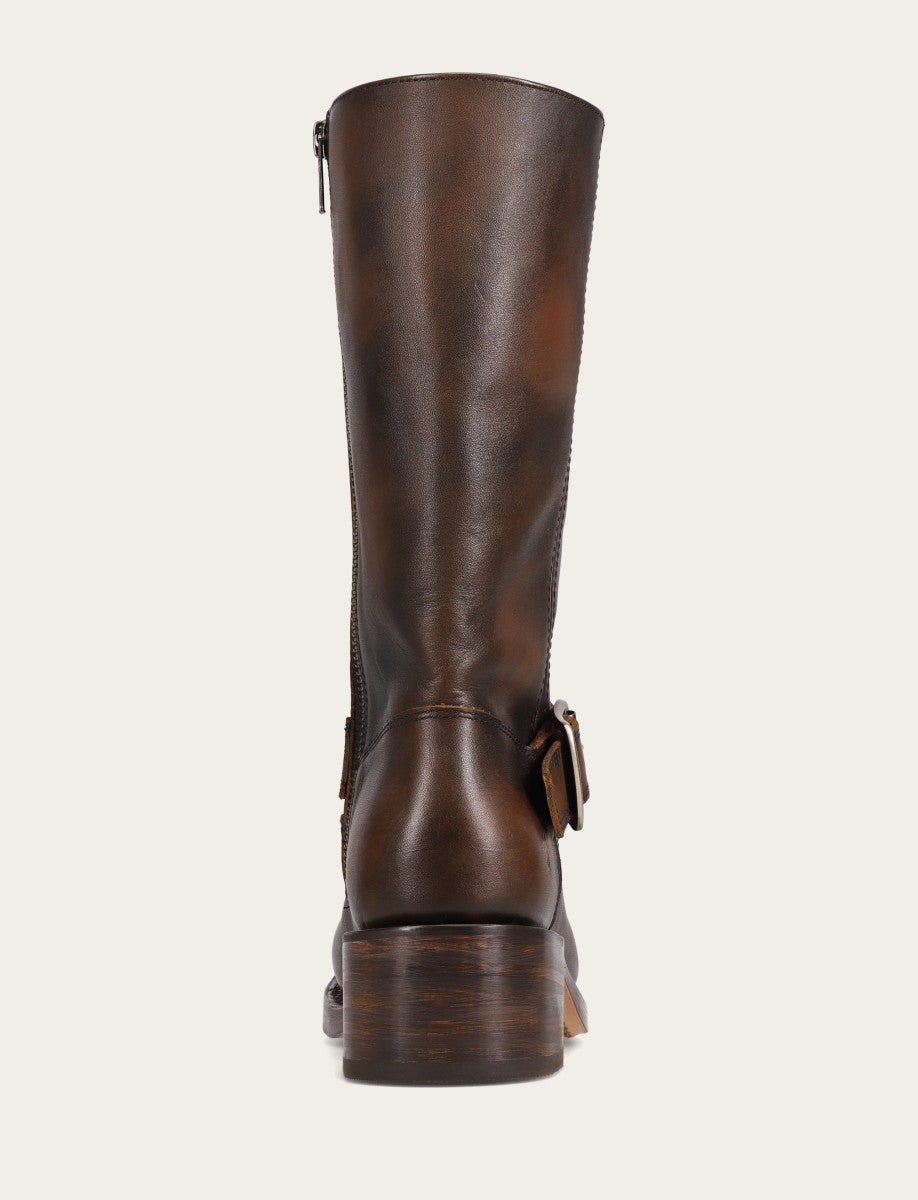 Frye Women's Dark Brown Campus Buckle Boot Dark Brown