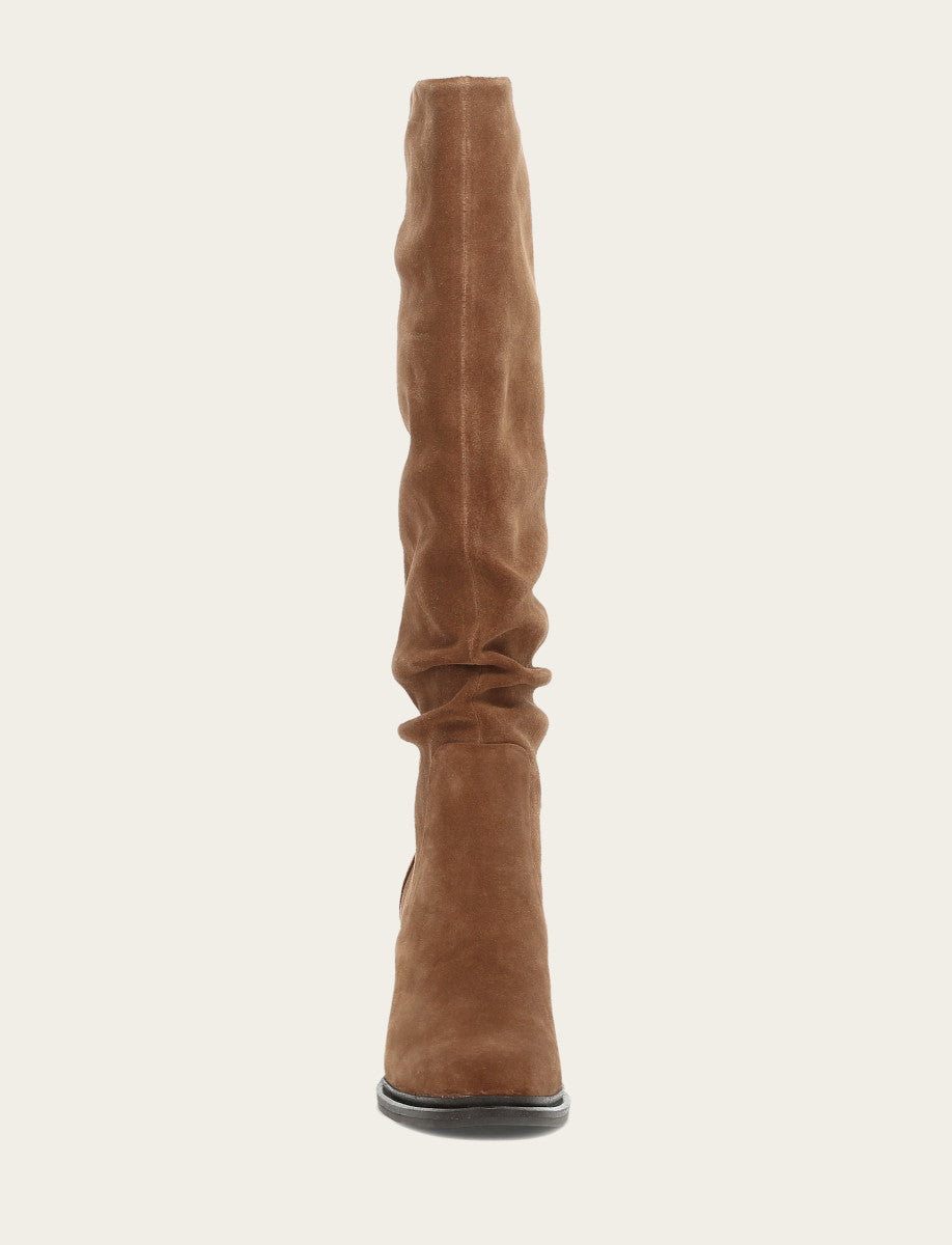 Frye Bark Alex Softy Tall Wide Calf Boot Bark