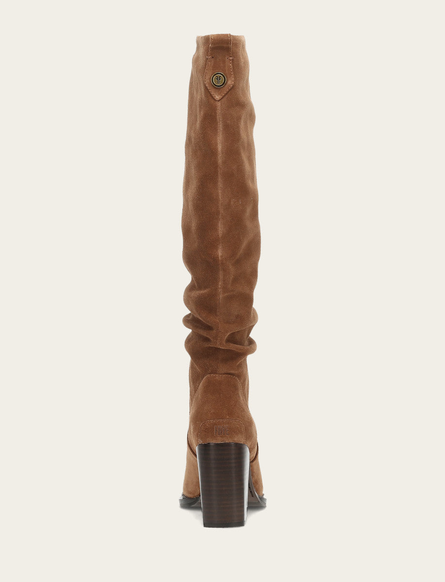 Frye Bark Alex Softy Tall Wide Calf Boot Bark
