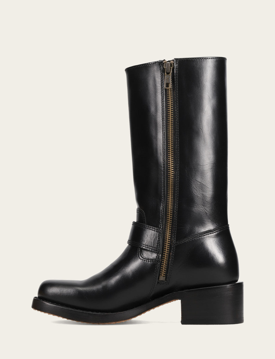 Frye Women's Black Campus Buckle Boot Black