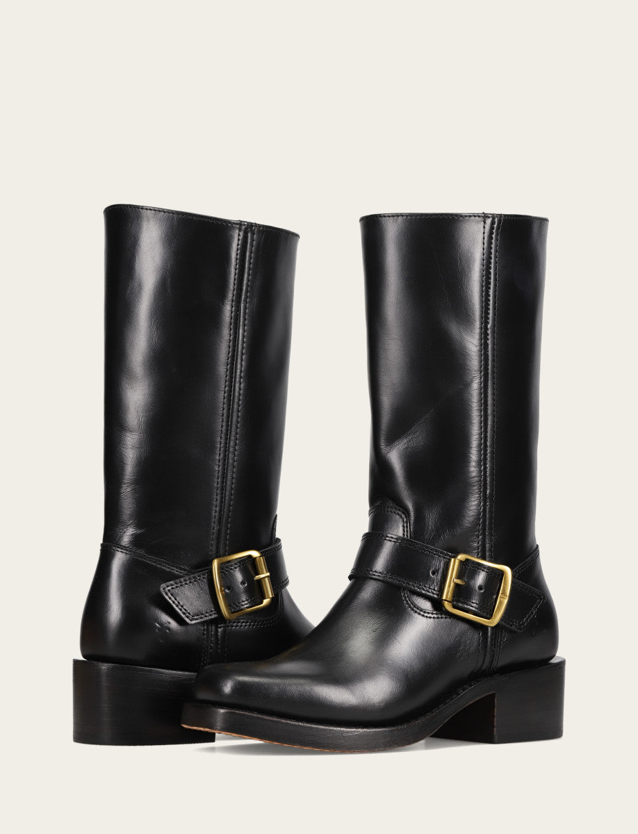 Frye Women's Black Campus Buckle Boot Black