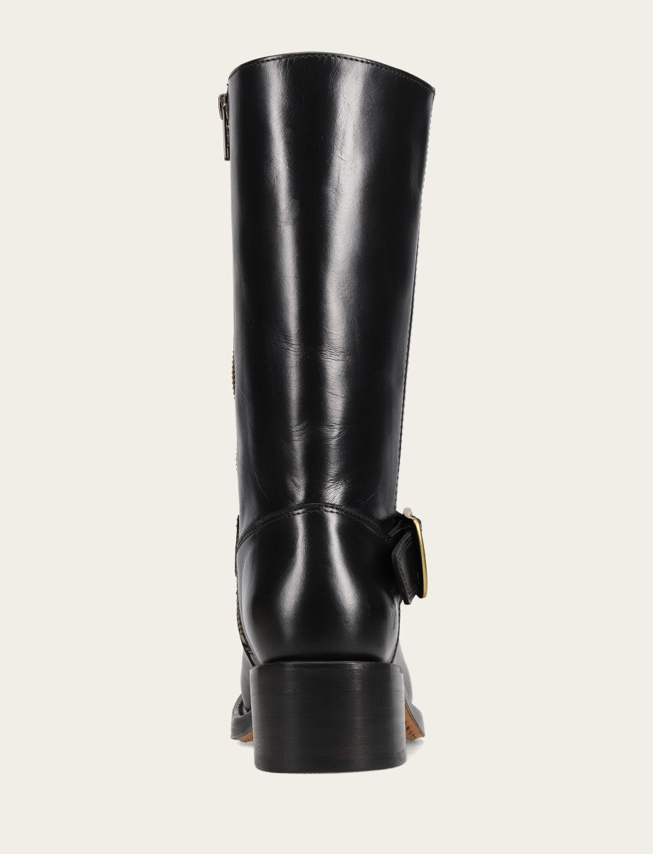Frye Women's Black Campus Buckle Boot Black