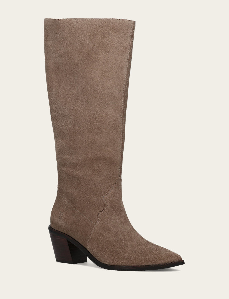 Frye Women's Dark Taupe Sara Slouchy Boot Dark Taupe
