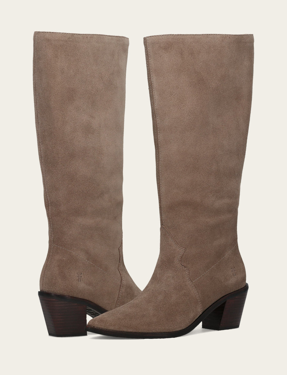 Frye Women's Dark Taupe Sara Slouchy Boot Dark Taupe