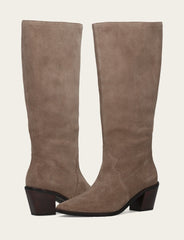 Frye Women's Dark Taupe Sara Slouchy Boot Dark Taupe