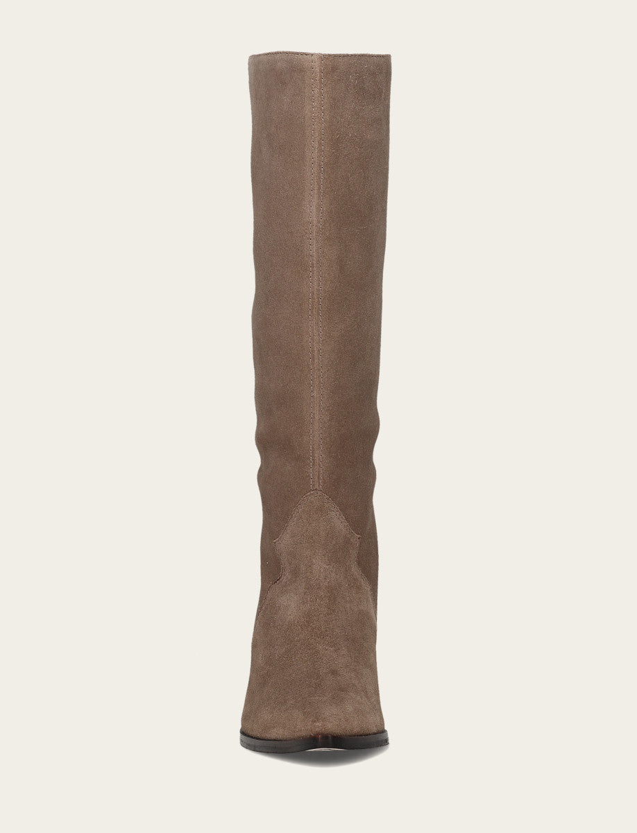 Frye Women's Dark Taupe Sara Slouchy Boot Dark Taupe