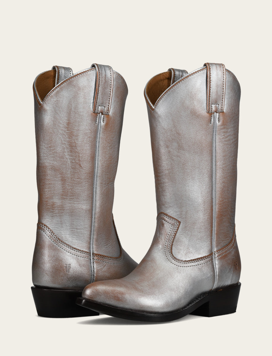 Frye Women's Silver Billy Pull On Boot Silver