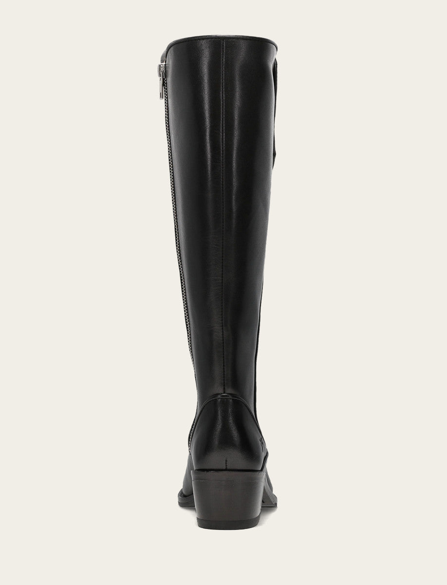 Frye Women's Black Carson 2 Piping Tall Boot Black