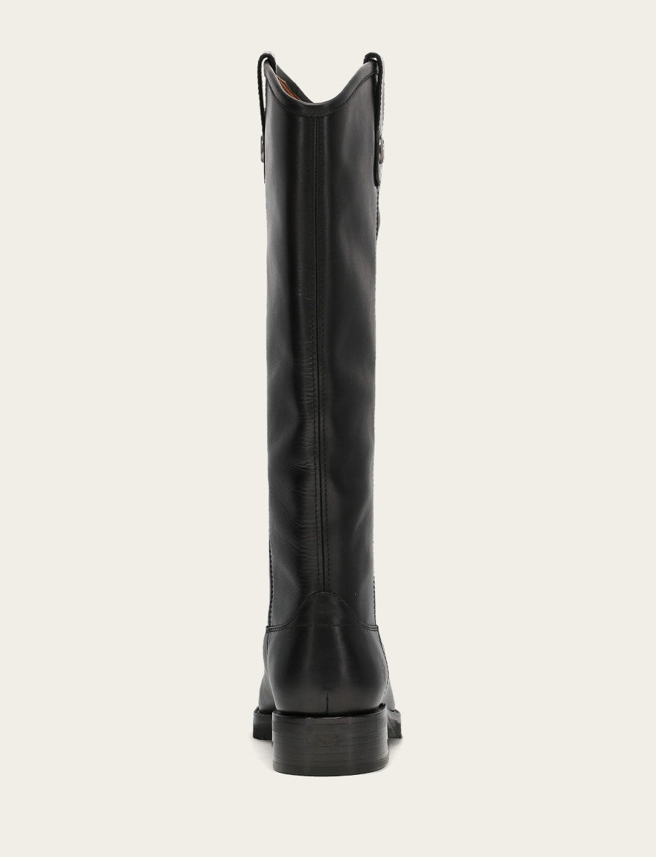 Frye Women’s Black Wide Calf Melissa Lug Button Tall Boots | Frye Black