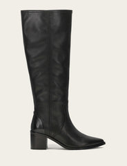 Frye Women's Black Sadie Softy Tall Wide Calf Boot Black