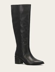 Frye Women's Black Sadie Softy Tall Wide Calf Boot Black