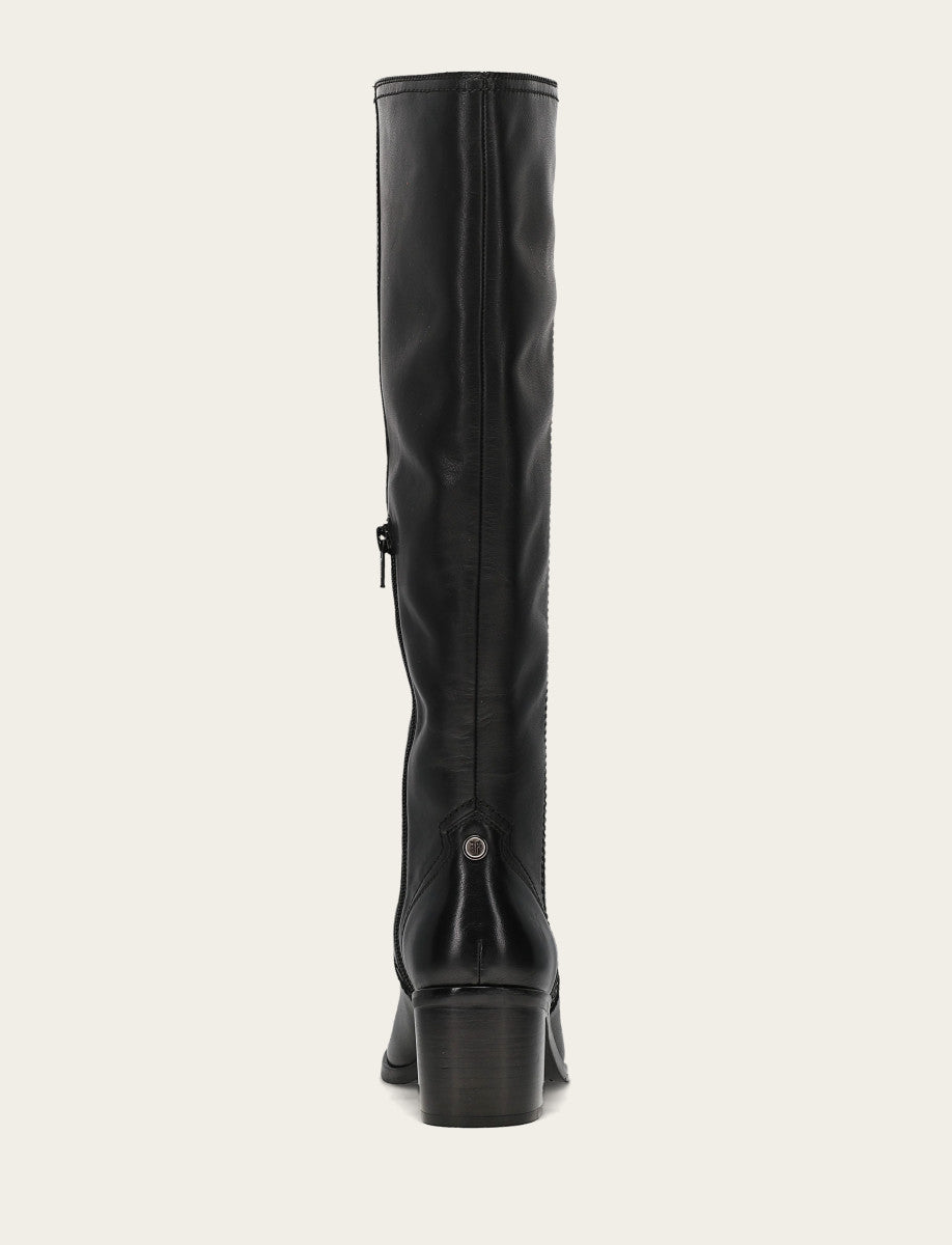 Frye Women's Black Sadie Softy Tall Wide Calf Boot Black