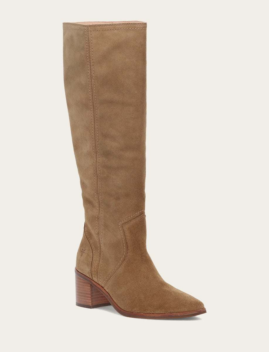 Frye Women's Almond Sadie Softy Tall Wide Calf Boot Almond