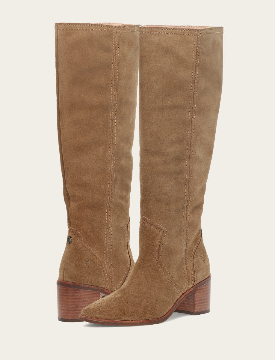 Frye Women's Almond Sadie Softy Tall Wide Calf Boot Almond
