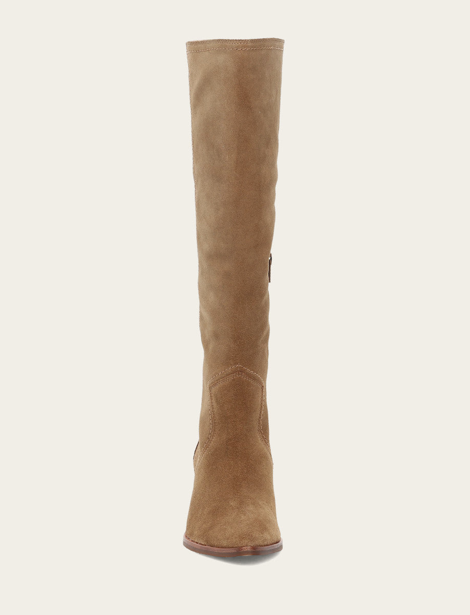 Frye Women's Almond Sadie Softy Tall Wide Calf Boot Almond