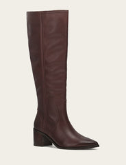 Frye Women's Cocoa Sadie Softy Tall Wide Calf Boot Cocoa