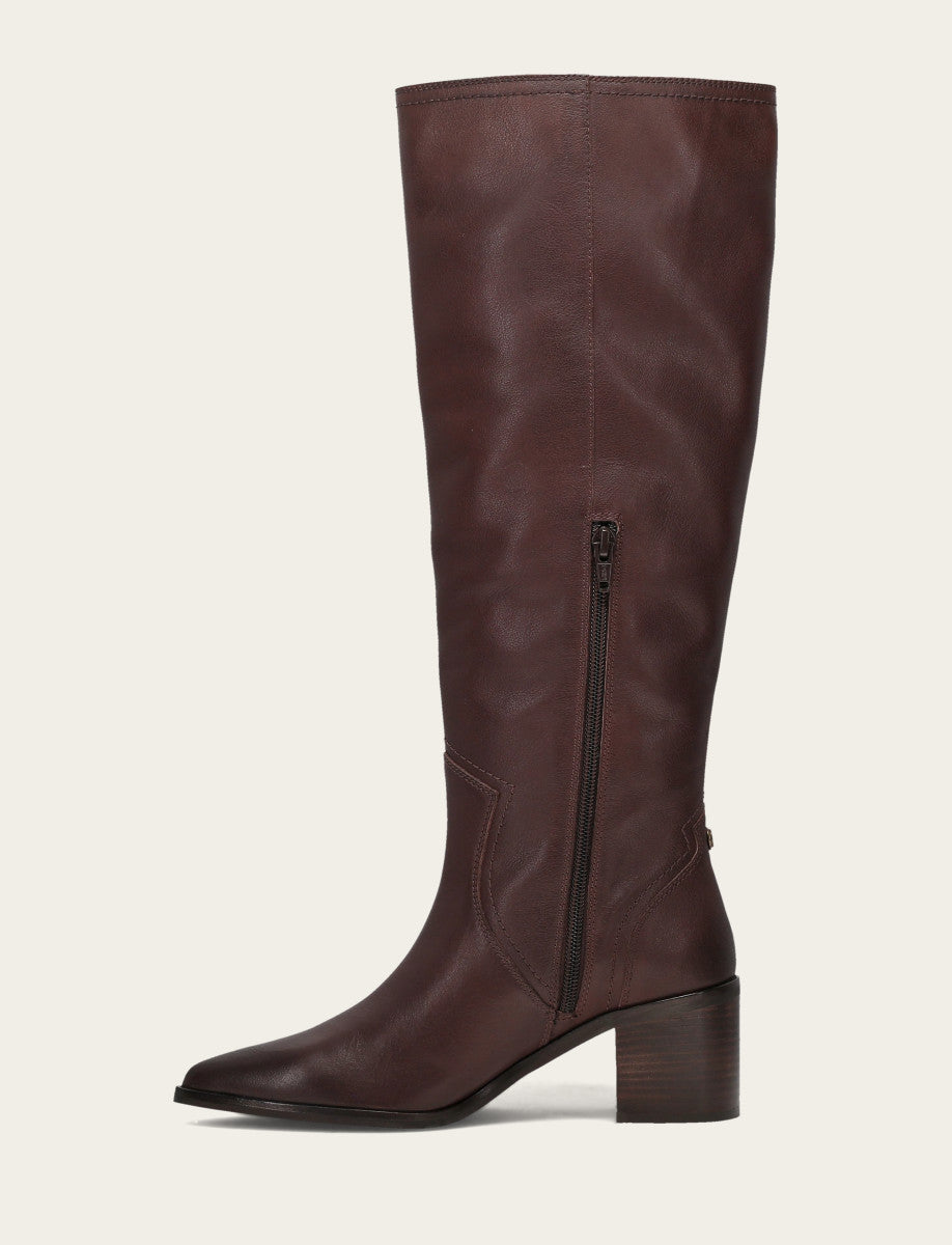 Frye Women's Cocoa Sadie Softy Tall Wide Calf Boot Cocoa