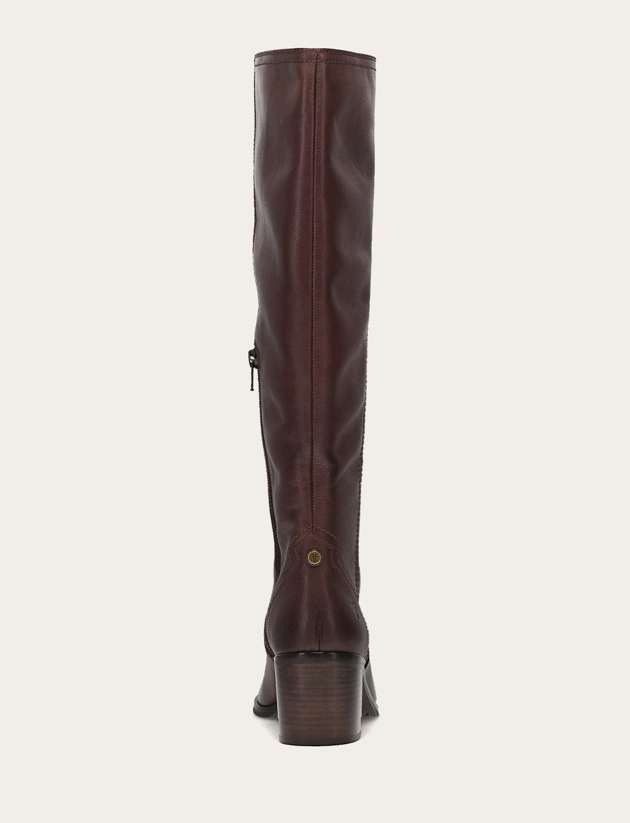 Frye Women's Cocoa Sadie Softy Tall Wide Calf Boot Cocoa