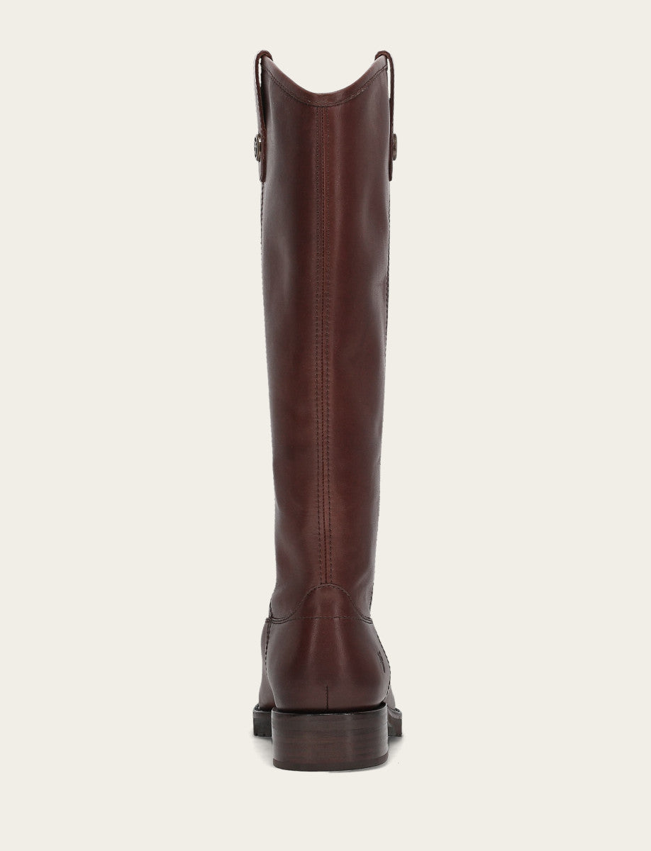 Frye Women's Brown Melissa Lug Button Tall Boot Brown