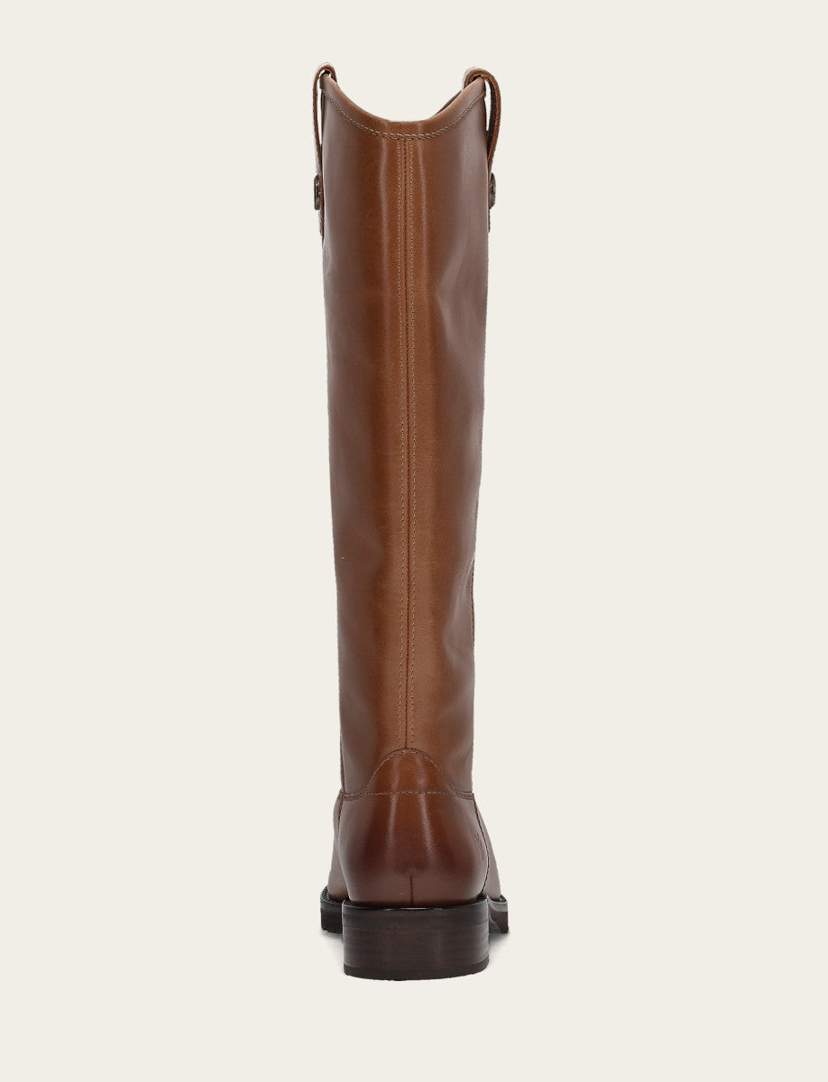 Frye Women's Tan Melissa Lug Button Tall Boot Tan