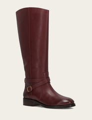 Frye Women's Merlot Melissa Belted Riding Boot Merlot