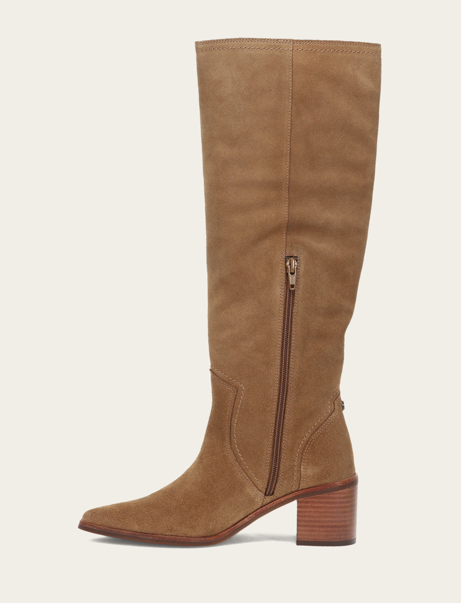 Frye Women's Almond Sadie Softy Tall Boots Almond