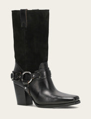 Frye Women's Black Shiloh Harness Belted Boot Black