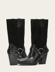 Frye Women's Black Shiloh Harness Belted Boot Black