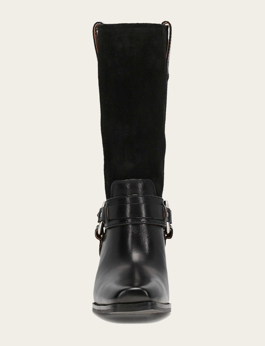 Frye Women's Black Shiloh Harness Belted Boot Black