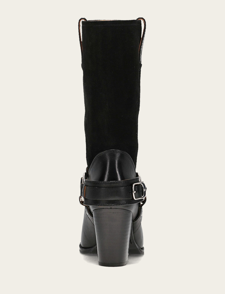 Frye Women's Black Shiloh Harness Belted Boot Black