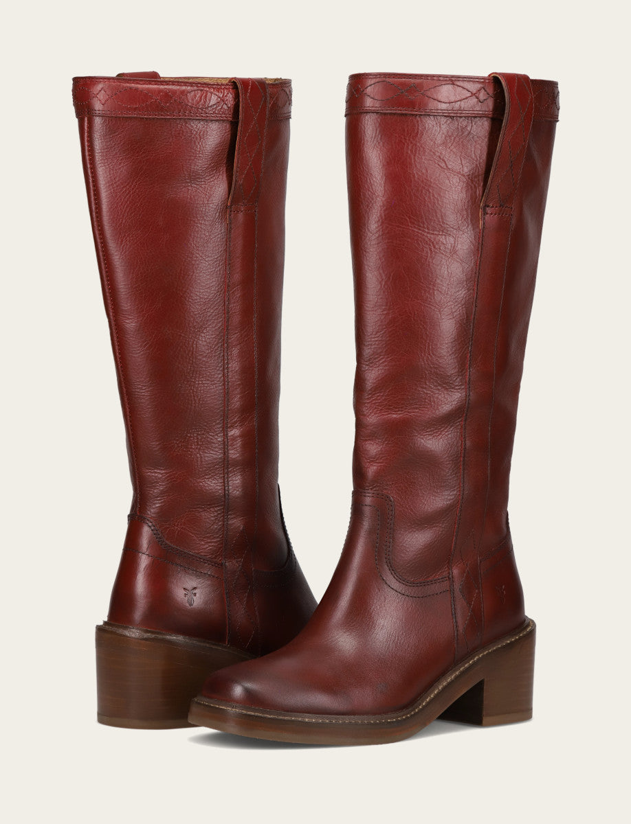 Frye Women's Merlot Kate Pull On Wide Calf Boot Merlot