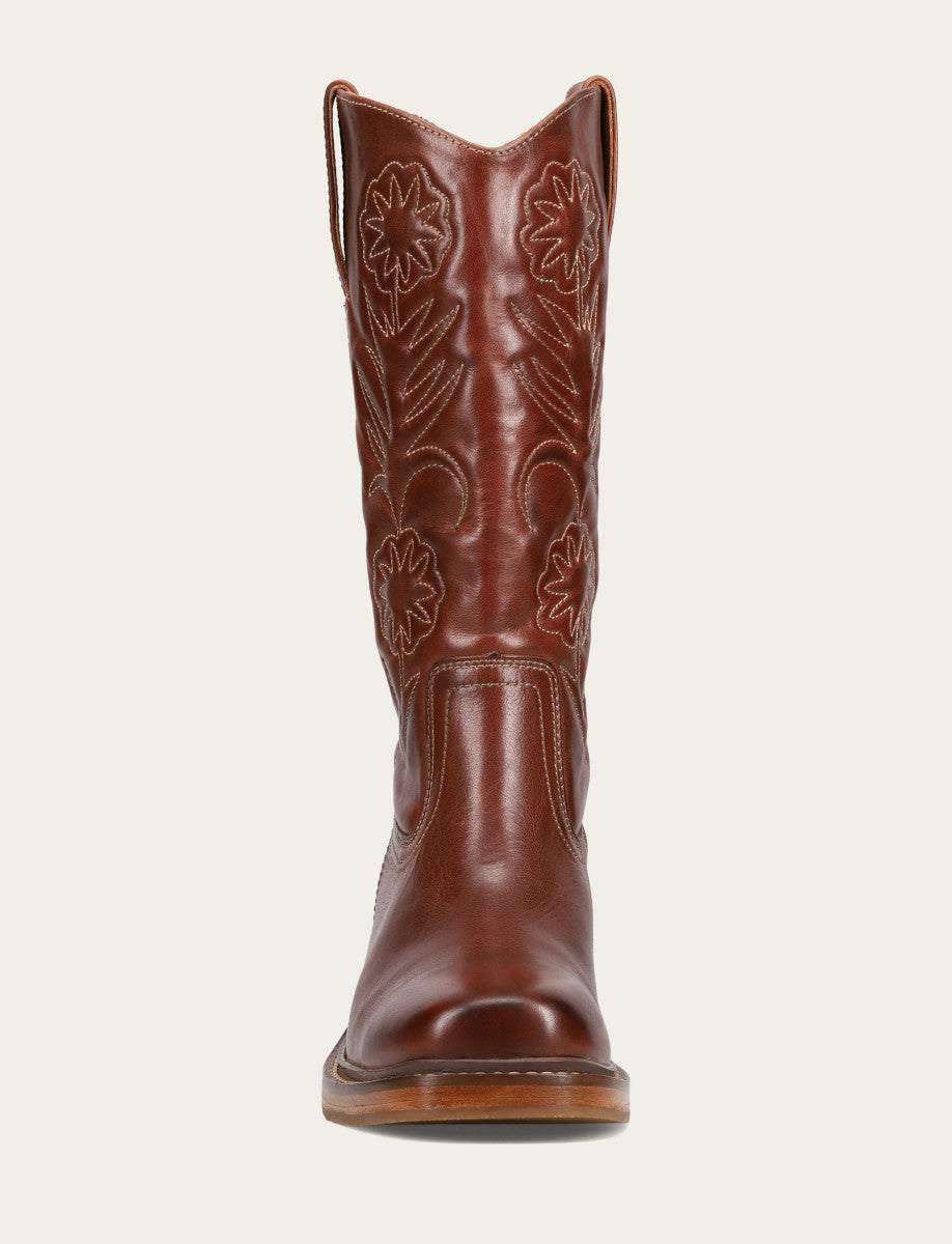 Frye Auburn Kate Deco Stitch Boot Auburn
