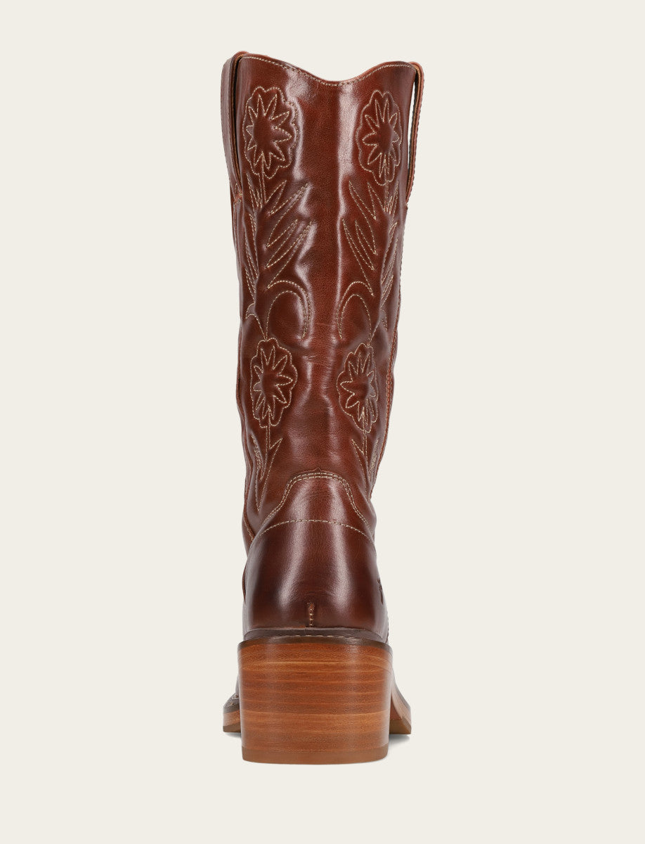 Frye Auburn Kate Deco Stitch Boot Auburn