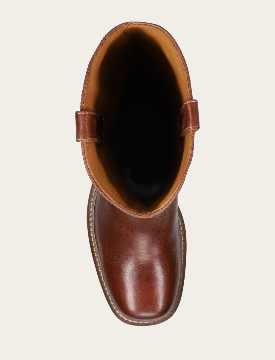 Frye Auburn Kate Deco Stitch Boot Auburn
