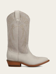 Frye Ivory Billy Pull On Deco Stitch Boot Ivory